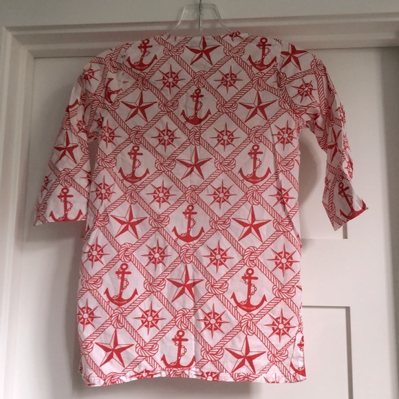 Girls nautical tunic, swim cover up - Picture 3 of 3